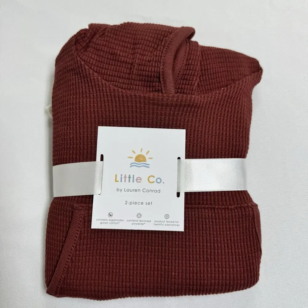 Little Co. by Lauren Conrad Cozy Pullover Hoodie & Pants Set Size Newborn Brown
